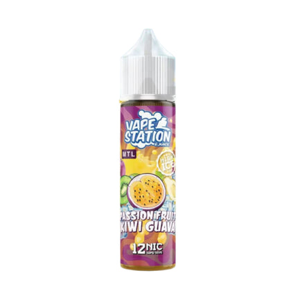 Vape Station Super Cool Passion Fruit Kiwi Guava باشون فروت كيوي جوافة ساقع جدا