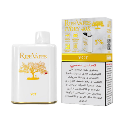 Ripe Vapes Disposable 40K VCT توباكو فانيليا كاستر
