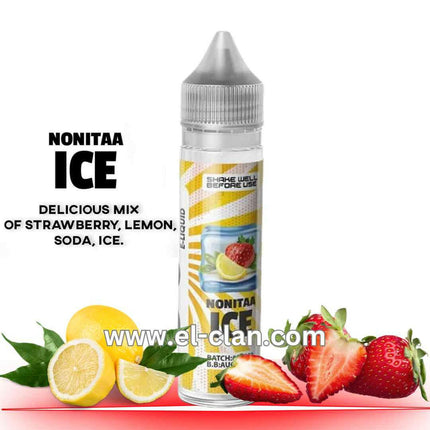 8Ball Monitaa Ice  ليمون فراوله  - 8ball E-Juice -  الكلان فيب el-clan.