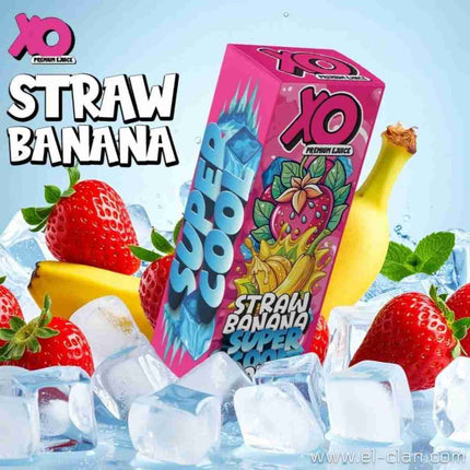 XO Super Cool SaltNic Straw Banana فراوله موز ساقع جدا