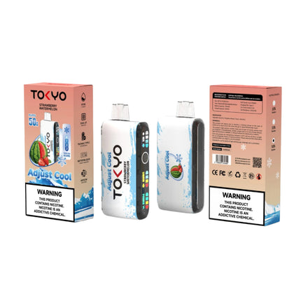 Tokyo Adjust Cool 50k Strawberry Watermelon Disposble فراوله بطيخ