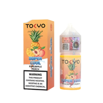 Tokyo SaltNic Super Cool Pineapple Peach أناناس خوخ ساقع