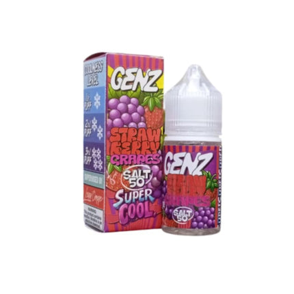 GENZ Super Cool SaltNic Strawberry Grapes فراوله عنب ساقع