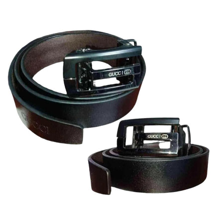 Leather Belt حزام جلد طبيعي رجالى - Men's belt -  الكلان فيب el-clan.