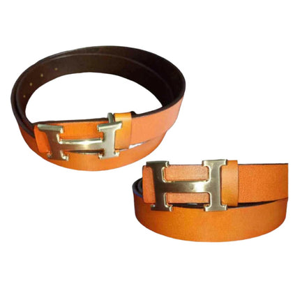 Leather Belt حزام جلد طبيعي رجالى - Men's belt -  الكلان فيب el-clan.