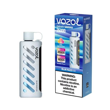 Vozol Gear Shisha 25k Blue Razz Ice disposable raspberry