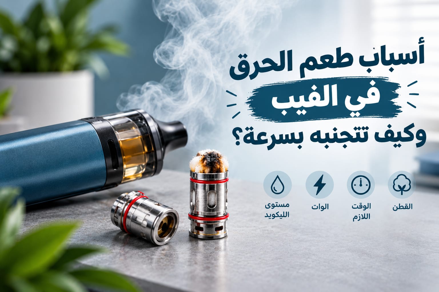 أسباب طعم الحرق في الفيب وكيف تتجنبه بسرعه