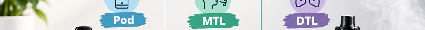 إيه الفرق بين أجهزة Pod وMTL وDTL في الفيب؟ دليلك لاختيار الجهاز المناسب