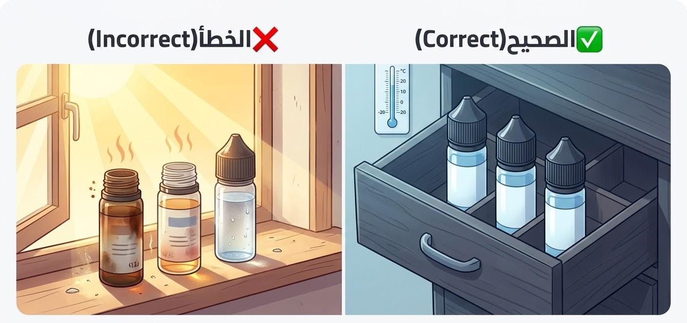 دليل الحفاظ على سوائل الفيب: نكهة طازجة من أول لآخر قطرة