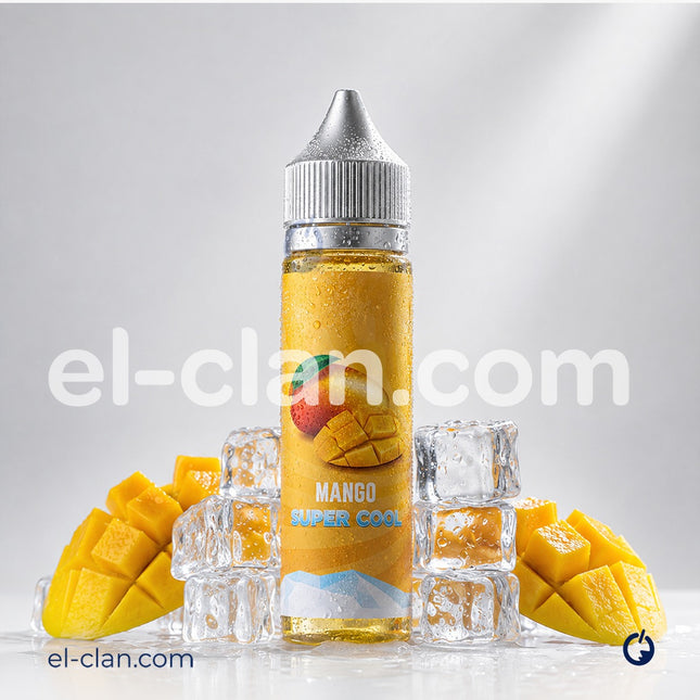 سيجارة فيب 8Ball Mango Super Cool بنكهة مانجو منعشة وساقعة من ليكويد 8ball E-Juice تظهر في الصورة