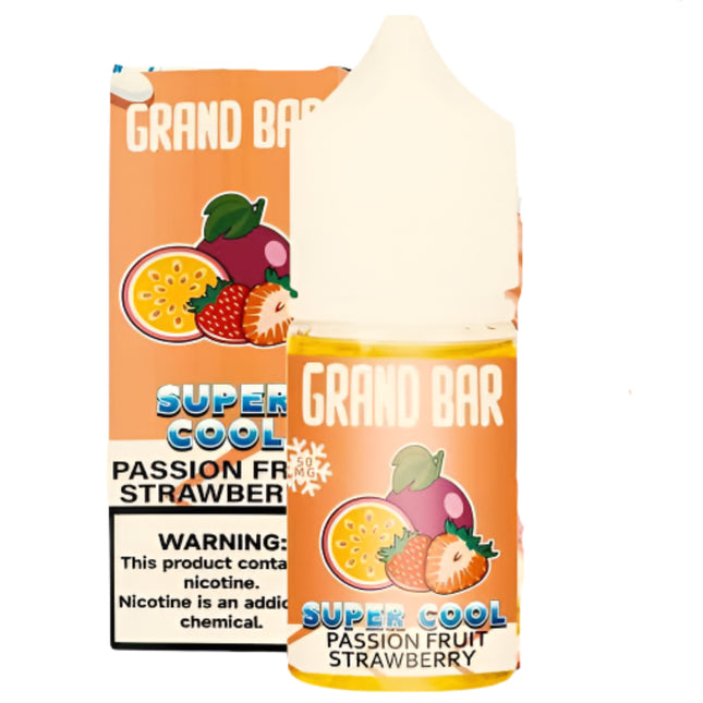 Grand Bar Super Cool SaltNic Passion Fruit Strawberry باشون فروت فراوله ساقع