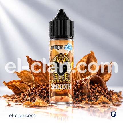 فيب ليكويد توباكو ناعم من Vape Station E-Juice، عبوة تحتوي على توباكو سموث للاستخدام في أجهزة الفيب.