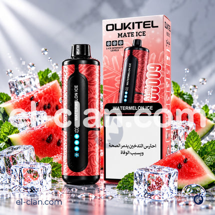 Oukitel Mate Ice 60K ⁠Watermelon Ice Disposable  بطيخ ساقع