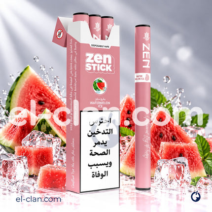 ZEN Stick (3pcs) Watermelon Ice Disposable بطيخ ساقع