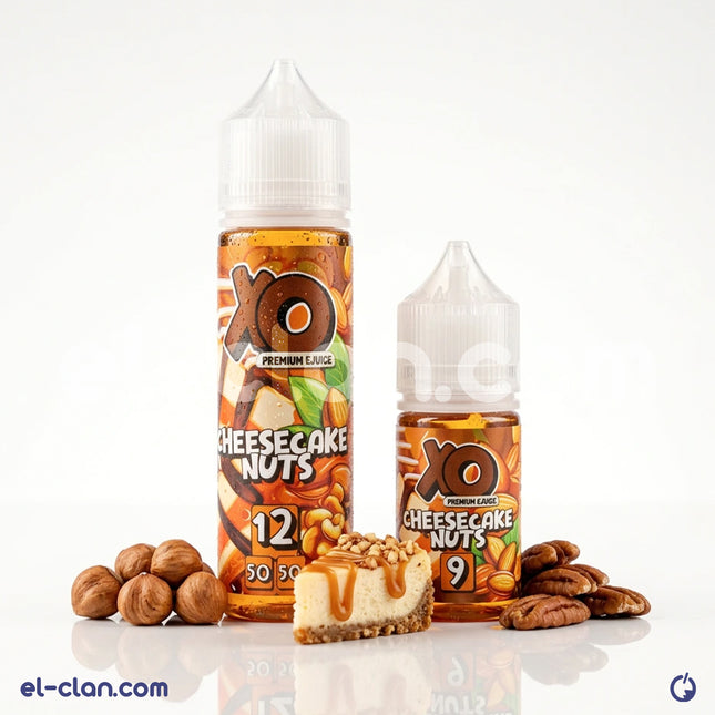 نيوتليكود تشيز كيك مع مكسرات من XO E-Liquid بنكهات فيب ليكويد محلي، عبوة 10 مل.