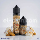 Mazaj Ice Nice بسكويت نايس ساقع فيب ليكويد محلي من Mazaj E-Juice, يظهر عبوة زجاجية مع شعار المنتج على خلفية واضحة