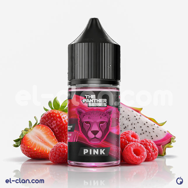 سائل ليكويد مستورد من Pink Panther بنكهة التوت الأسود والزبيب بلون وردي، فيب نيكوتين سولت بنكهة فريدة.