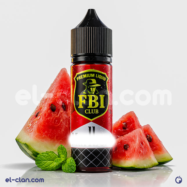 نقطة فيب ليكويد FBI Red أحمر من FBI E-Juice، زجاجة 30 مل بنكهة فاكهية حمراء واضحة وطبيعية