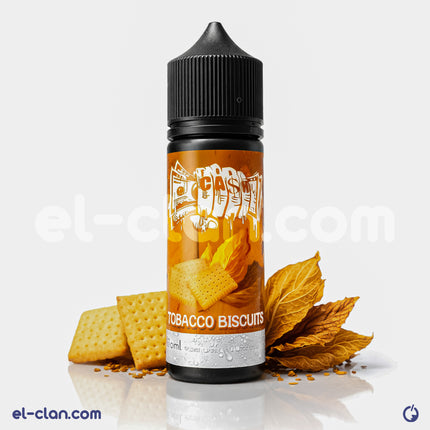 For Ca$h Tobacco Biscuits e-liquid vape flavor, featuring tobacco and biscuit notes in a liquid vape product by For Cash E-Juice