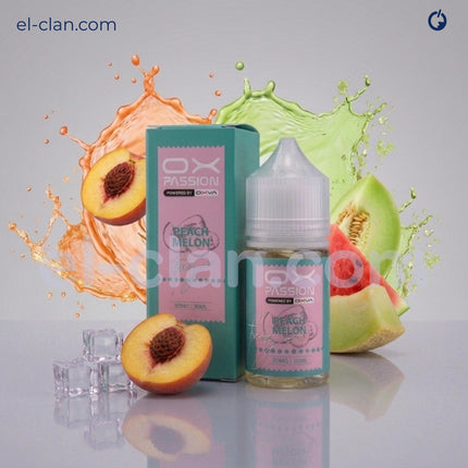 OX Passion SaltNic Super Cool Peach Melon  خوخ كانتالوب ساقع