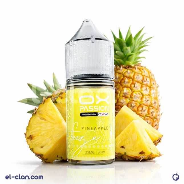 سائل فيب أوكس باسين سولتنيك أناناس ساقع من ماركة أوكسفا، عبوة 12 ملون بطعم الأناناس المنعش والبارد