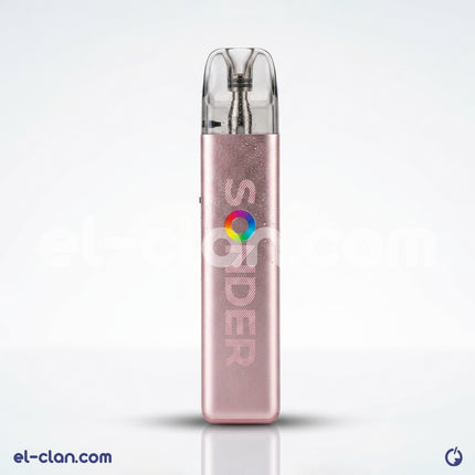 بود Geekvape Sonder Q2 فيب هاردوير مع تصميم أنيق، يظهر من الأمام مع تفاصيل دقيقة للمنتج.