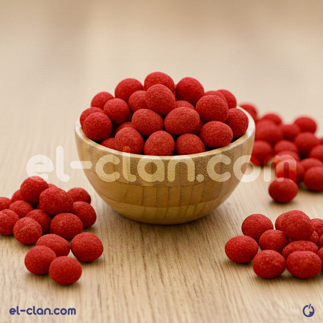 Crunchy peanut snack from el-clan.com, showing roasted salted peanut kernels in a clear bowl.