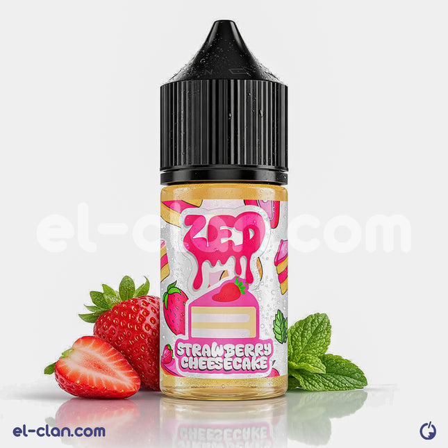 زبدة فيب بنكهة تشيزكيك الفراولة من ZED E-Liquid، عبوة ليكويد محلي بنكهة فريش ومنعشة للفايب.