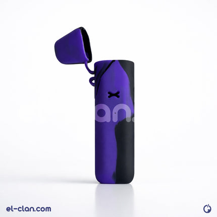 Oxva covers for device, rubber case for Oxva vape, compatible with Klon Vape, shown in black rubber material.