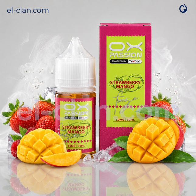 OX Passion SaltNic Super Cool Stawberry Mango فراوله مانجو ساقع