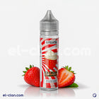 8Ball E-Juice strawberry ice cream flavored vape liquid in a clear bottle with colorful label, designed for vaping.