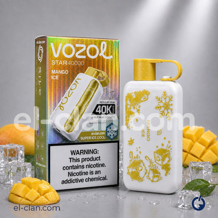 Vozol Star 40K Super Cool Mango Ice Disposable مانجو ساقع
