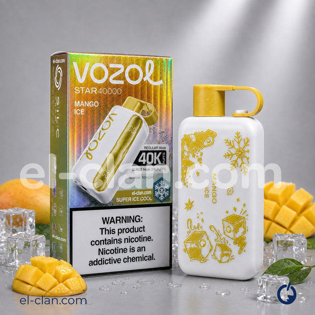 Vozol Star 40K Super Cool Mango Ice Disposable مانجو ساقع