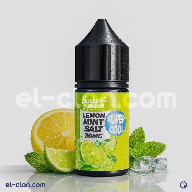 سوبر كول ليمون ونعناع سائل فيب سكر بنش من Sucker Punch E-Juice على شكل عبوة ليكويد محلي