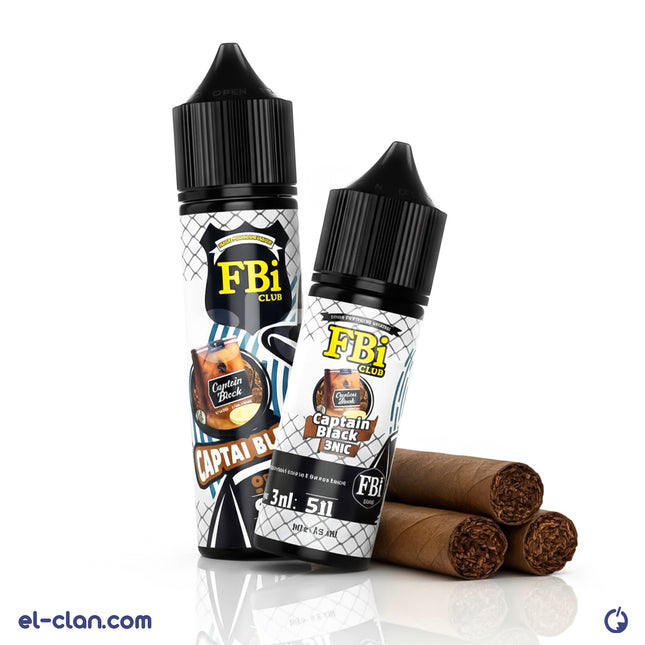 سائل فيب FBI Dark Crema من FBI E-Juice بنكهة كابتن توباكو، عبوة 17 مل، ليكويد محلي بجودة عالية