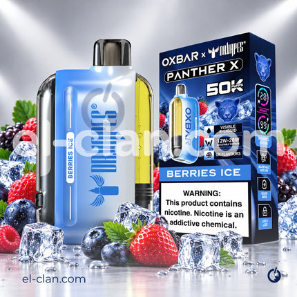 Dr vapes Oxbar 50k Berries Ice Disposable توت ساقع