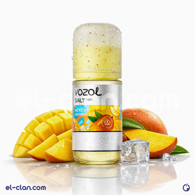نكتة فيب نيكو سولت مكسيكي مانجو آيس من Vozol E-Juice، عبوة ليكويد مستورد بنكهة مانجو ساقعة