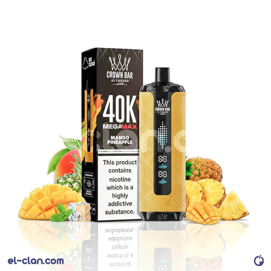 Al fakher Mega Max 40k Mango Pineapple Disposable مانجو اناناس – الكلان فيب