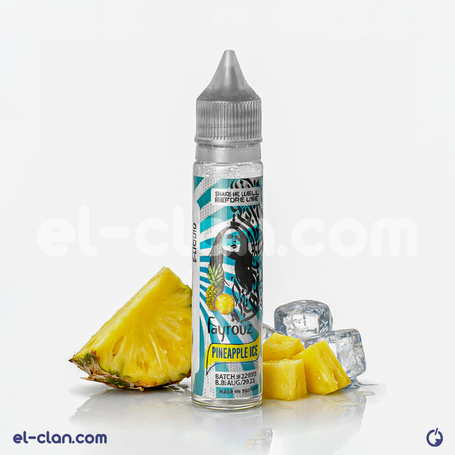8Ball Pineapple Super Cool vape liquid in flavorful blue pineapple flavor, vibrant blue color, and smooth vapor.