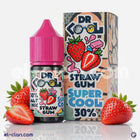 عصا لبان فراولة من DR.Cool E-Juice مع سائل فيب ليكويد محلي بطعم ملحي ومنعش، مناسب للتدخين الإلكتروني.
