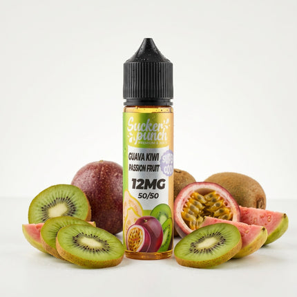Sucker Punch Super Cool Guava Kiwi Passion Fruit  باشون فروت كيوي جوافه ساقع جدا