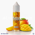 Trixx Mango فيب ليكويد من Trixx E-Juice, displaying a bottle of mango-flavored e-liquid with vibrant mango imagery.