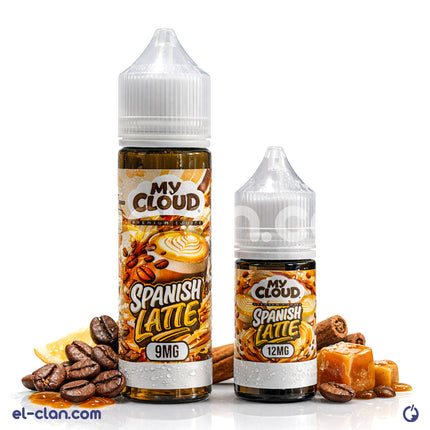 سائل ليكويد لاتيه الإسباني من ماي كلاود إي-جوس، فيب بنكهة لاتيه غنية ومميزة لمدخنين السجائر الإلكترونية