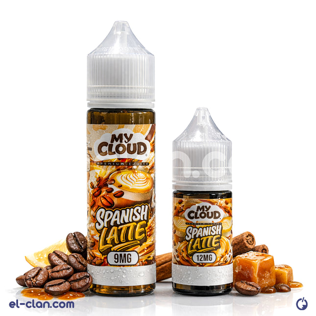 سائل ليكويد لاتيه الإسباني من ماي كلاود إي-جوس، فيب بنكهة لاتيه غنية ومميزة لمدخنين السجائر الإلكترونية