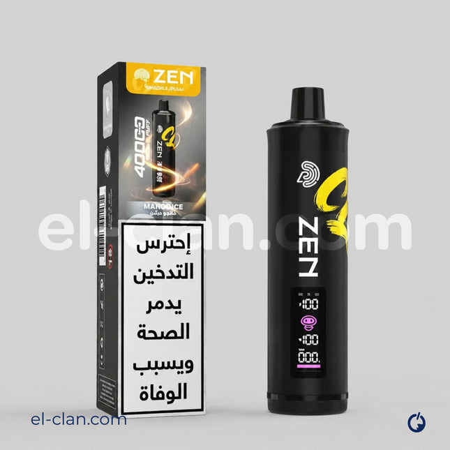 ZEN Cloud Shisha 40k Mango Ice Disposable مانجو ساقع