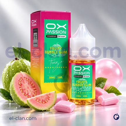 OX Passion SaltNic Super Cool Fruity Bubble Gum لبان فواكه ساقع جدا