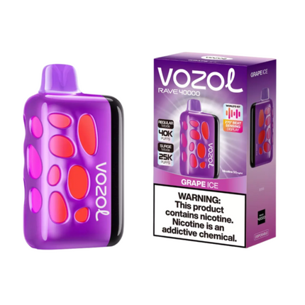 Vozol Rave 40k Grape Ice Disposble عنب ساقع