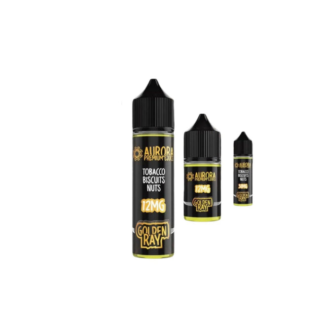 Aurora SaltNic Golden Ray توباكو بسكويت مكسرات