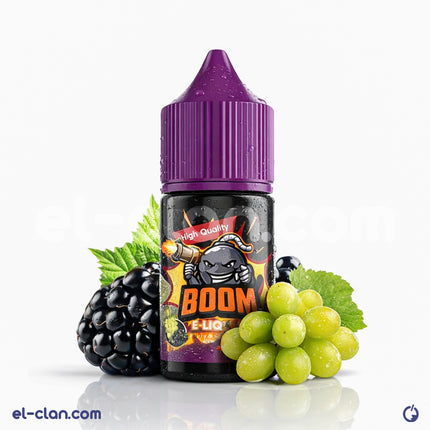 سائل فيب بنكهة توت وعنب من Boom E-Juice، عبوة ليكويد محلي بنكهة فريدة من نوعها.