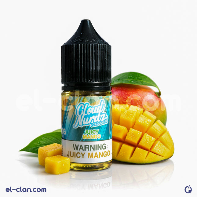 سائل فيب نيكوتين ملح مع نكهة مانجو باردة من Cloud Nurdz E-Juice، ليكويد مستورد بنكهة مانجو منعشة
